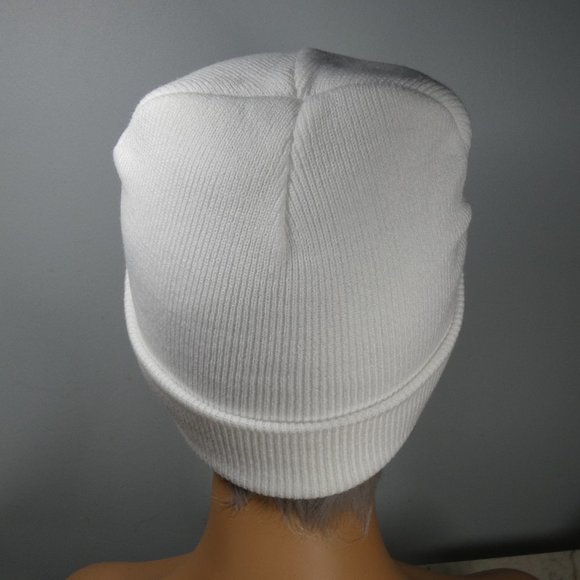 Caterpillar - CAT logo Knit Cap Beanie White and Red - Picture 5 of 9